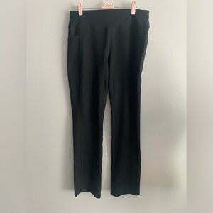Skechers Black Women's Straight-Leg Ponte Pants